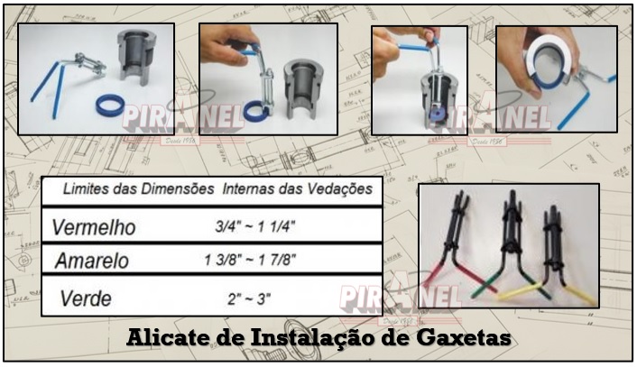 O Alicate de Montagem de Gaxetas no Cilindro Hidráulico