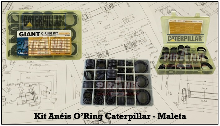 Kit de Anéis O’Ring Caterpillar NBR90B
