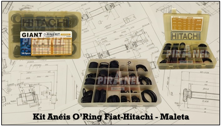 Kit de Anéis O’ring Fiat-Hitachi NBR90B