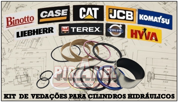 Kit de Vedações para Cilindros Hidráulicos